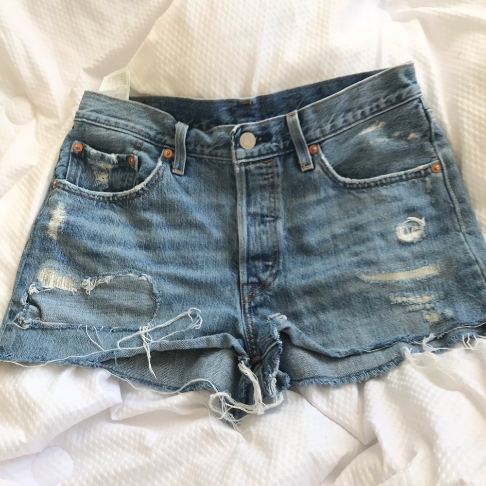 Levi Strauss high waisted shorts